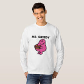 de heer Greedy Eating Cake T-shirt (Voorkant volledig)