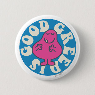 de heer Greedy Greed is goed Ronde Button 5,7 Cm