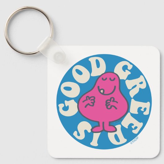 de heer Greedy | Greed is goed Sleutelhanger (Voorkant)