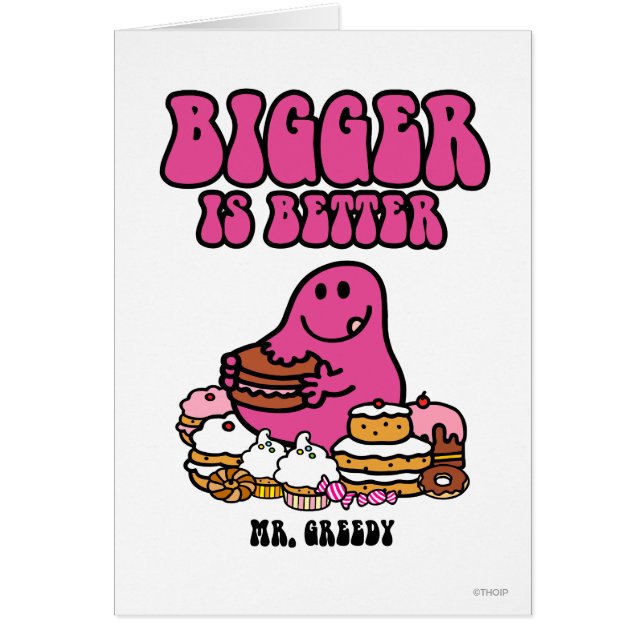 de heer Greedy | Groter is beter (Voorkant)