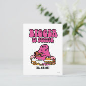 de heer Greedy | Groter is beter Briefkaart (Staand voorkant)