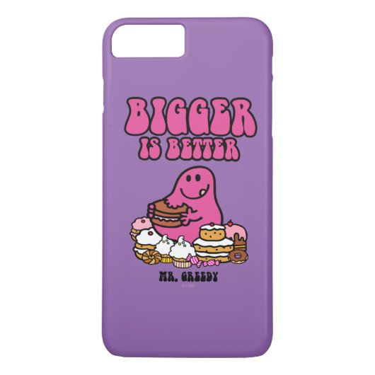 de heer Greedy | Groter is beter Case-Mate iPhone Case (Achterkant)