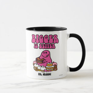 de heer Greedy   Groter is beter Mok