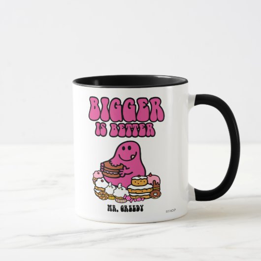 de heer Greedy | Groter is beter Mok (Rechts)