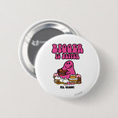 de heer Greedy | Groter is beter Ronde Button 5,7 Cm (Voorkant /achterkant)