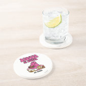 de heer Greedy | Groter is beter Zandsteen Onderzetter (Zijkant)