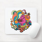 de heer Greedy | Kleurrijke zwenken en sterren Muismat (Met muis)