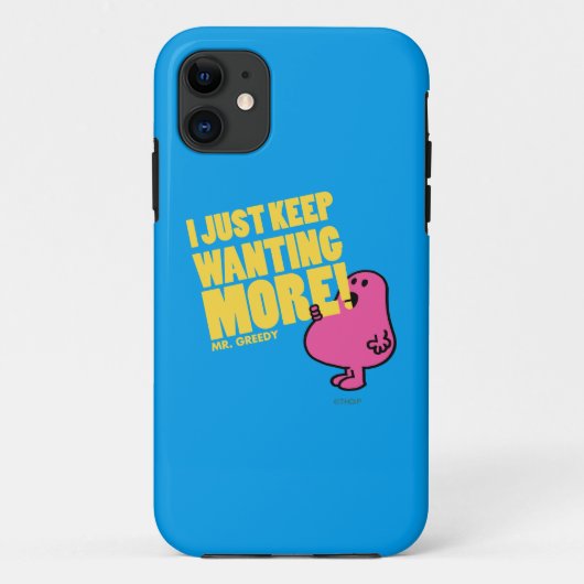 De heer Greedy wil meer Case-Mate iPhone Case (Achterkant)