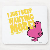 De heer Greedy wil meer Muismat (Voorkant)