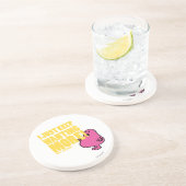 De heer Greedy wil meer Zandsteen Onderzetter (Zijkant)