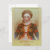 De heer Grimaldi als Clown Briefkaart (Voorkant / Achterkant)