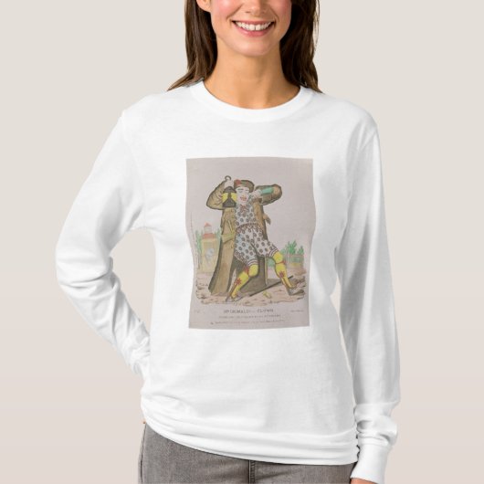 De heer Grimaldi als Clown, die de T-shirt (Voorkant)