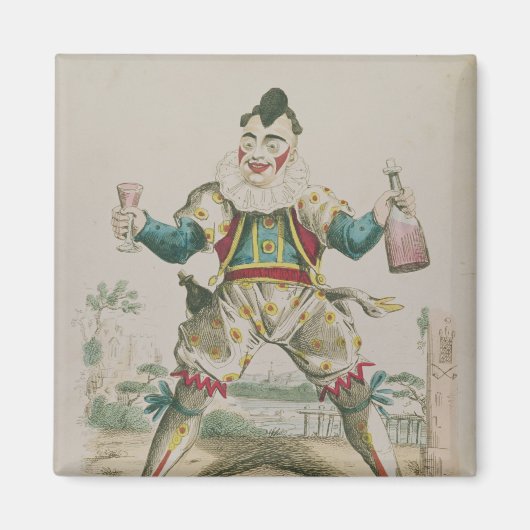 De heer Grimaldi als Clown Magneet (Voorkant)