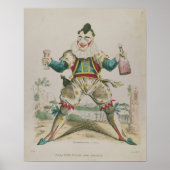 De heer Grimaldi als Clown Poster (Voorkant)