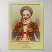 De heer Grimaldi als Clown Poster (Voorkant)