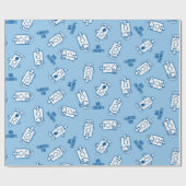 de heer Grumpy | Blue Emotion Toss Pattern Cadeaupapier (Vlak)