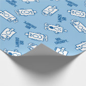 de heer Grumpy | Blue Emotion Toss Pattern Cadeaupapier (Hoek)