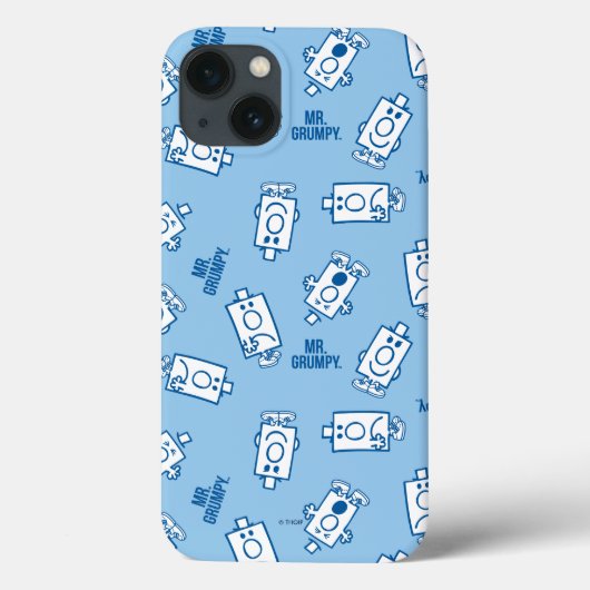 de heer Grumpy | Blue Emotion Toss Pattern Case-Mate iPhone Case (Achterkant)