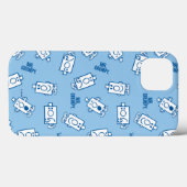 de heer Grumpy | Blue Emotion Toss Pattern Case-Mate iPhone Case (Achterkant (horizontaal))
