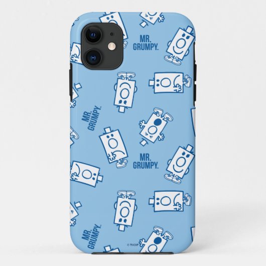 de heer Grumpy | Blue Emotion Toss Pattern Case-Mate iPhone Case (Achterkant)