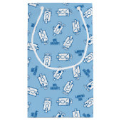 de heer Grumpy | Blue Emotion Toss Pattern Klein Cadeauzakje (Achterkant)