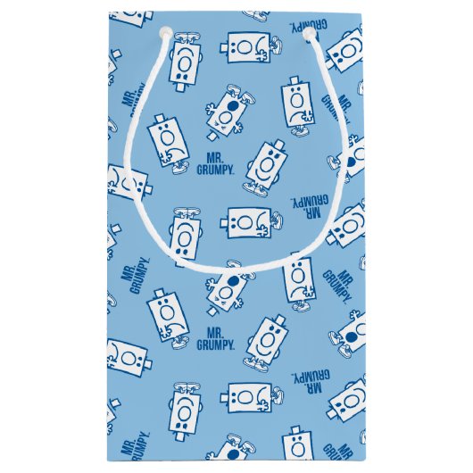 de heer Grumpy | Blue Emotion Toss Pattern Klein Cadeauzakje (Achterkant)