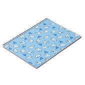 de heer Grumpy | Blue Emotion Toss Pattern Notitieboek (Linkerzijde)
