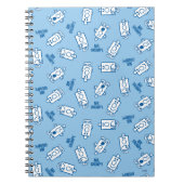 de heer Grumpy | Blue Emotion Toss Pattern Notitieboek (Voorkant)