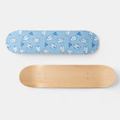 de heer Grumpy | Blue Emotion Toss Pattern Skateboard (Horizontaal)