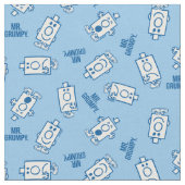 de heer Grumpy | Blue Emotion Toss Pattern Stof (Close Up)