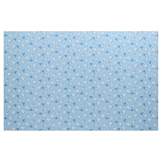 de heer Grumpy | Blue Emotion Toss Pattern Stof (Fat Quarter)