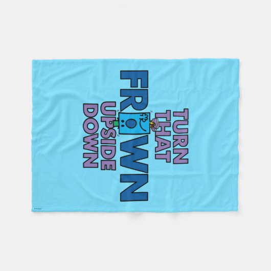 de heer Grumpy | Draai dat ondersteboven Fleece Deken (Voorkant (Horizontaal))