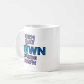 de heer Grumpy | Draai dat ondersteboven Koffiemok (Voorkant links)