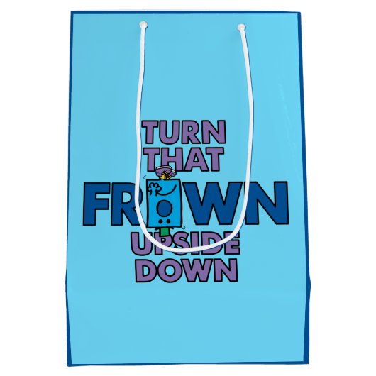 de heer Grumpy | Draai dat ondersteboven Medium Cadeauzakje (Achterkant)