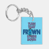 de heer Grumpy | Draai dat ondersteboven Sleutelhanger (Voorkant Links)