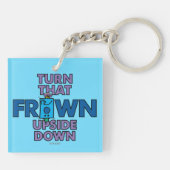 de heer Grumpy | Draai dat ondersteboven Sleutelhanger (Achterkant)