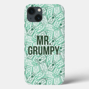 de heer Grumpy   Groene naam en tekentospatroon Case-Mate iPhone Case