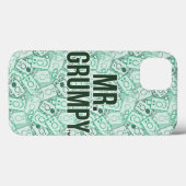 de heer Grumpy | Groene naam en tekentospatroon Case-Mate iPhone Case (Achterkant (horizontaal))