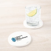 De heer Grumpy houdt niet van maandag Zandsteen Onderzetter (Zijkant)