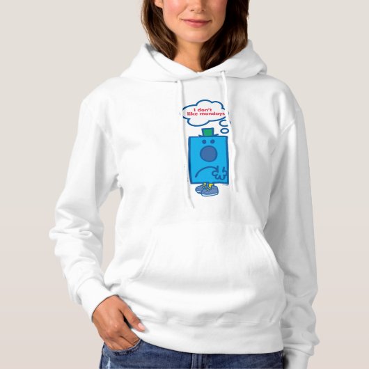 de heer Grumpy | Ik hou niet van maandenlang gedac Hoodie (Voorkant)