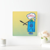 de heer Grumpy | Ik hou niet van maandenlang gedac Vierkante Klok (Huis)