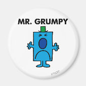 de heer Grumpy | Kikkervisje Magneet (Voorkant)