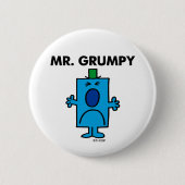 de heer Grumpy | Kikkervisje Ronde Button 5,7 Cm (Voorkant)