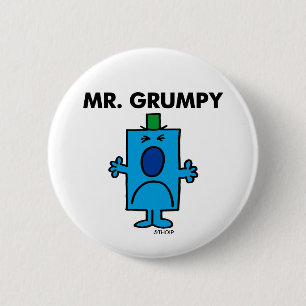 de heer Grumpy   Kikkervisje Ronde Button 5,7 Cm