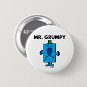de heer Grumpy | Kikkervisje Ronde Button 5,7 Cm (Voorkant /achterkant)