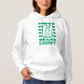 de heer Grumpy | Mischengrin en groene stripes Hoodie (Voorkant)