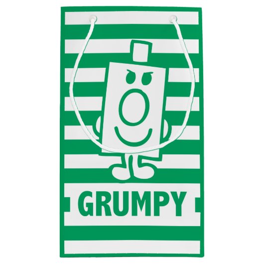 de heer Grumpy | Mischengrin en groene stripes Klein Cadeauzakje (Achterkant)