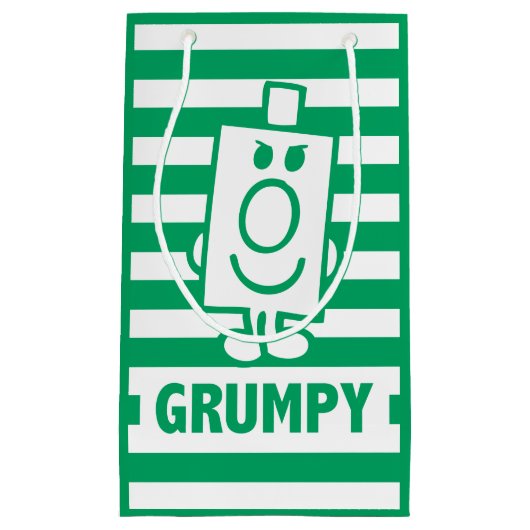 de heer Grumpy | Mischengrin en groene stripes Klein Cadeauzakje (Voorkant)