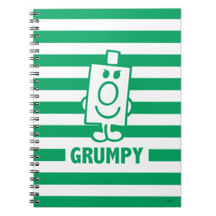 de heer Grumpy   Mischengrin en groene stripes Notitieboek