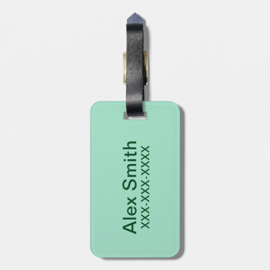 de heer Grumpy | Poettering op naam Bagagelabel (Achterkant verticaal)